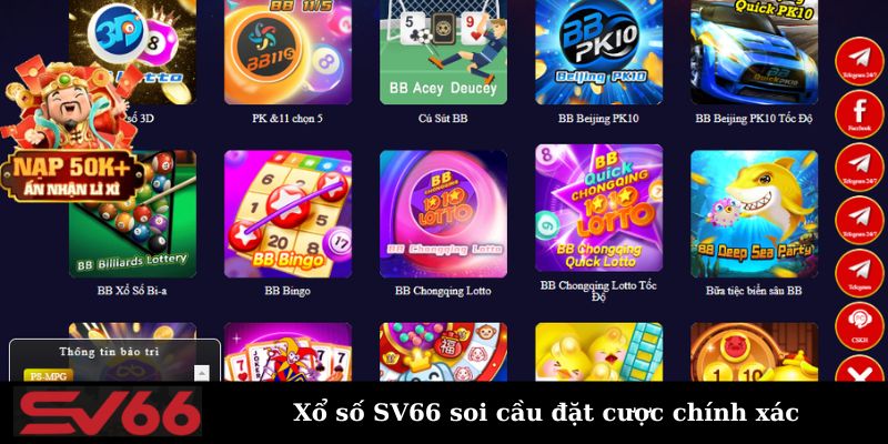 Xổ số SV66 soi cầu đặt cược chính xác