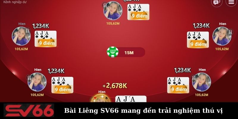 Game bài Liêng SV66 đang được yêu thích rộng rãi