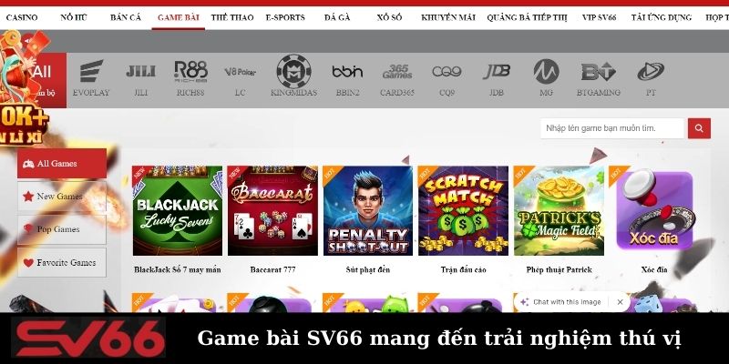 Giới thiệu game bài SV66 đặc sắc và hấp dẫn