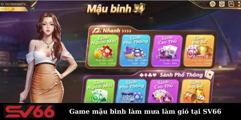 Khái niệm về game mậu binh SV66