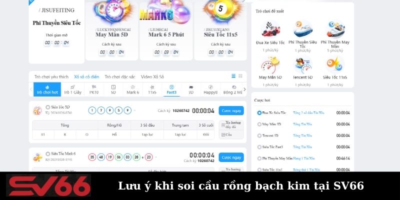 Lưu ý cần nhớ khi soi cầu rồng bạch kim 