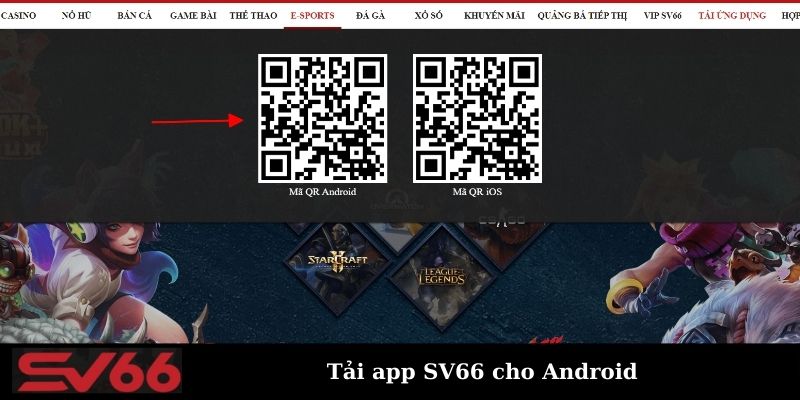 Tải app SV66 cho thiết bị có hệ điều hành Android